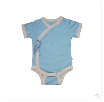 babysoy 美国 有机棉大豆纤维 棉质 婴幼儿短袖连体三角哈衣 0-2岁