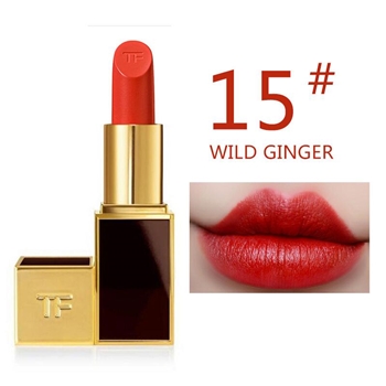 【香港直邮】美国汤姆福特Tom Ford TF 哑光黑管黑金唇膏口红15#WILDGINGER